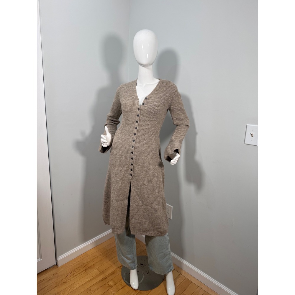 Commense Stacking V-Neck Split Breasted Sweater Dress
Light Brown Size M - Picture 8 of 17